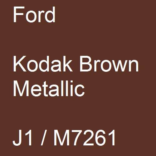 Ford, Kodak Brown Metallic, J1 / M7261.